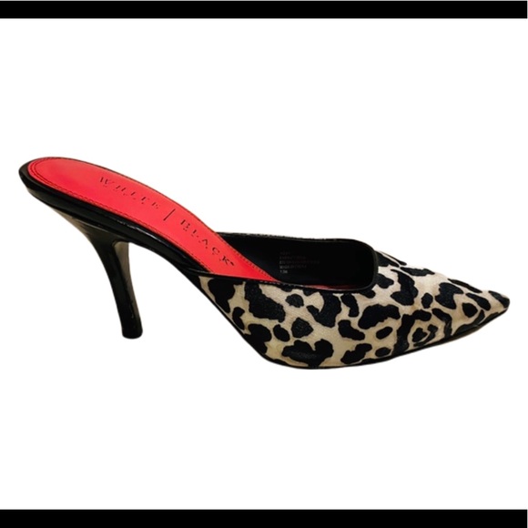 B.H.W.M. Abby Animal Print Heels Sz 7.5 - Picture 2 of 5